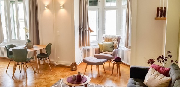 Wohnzimmer Business Apartment Luzern