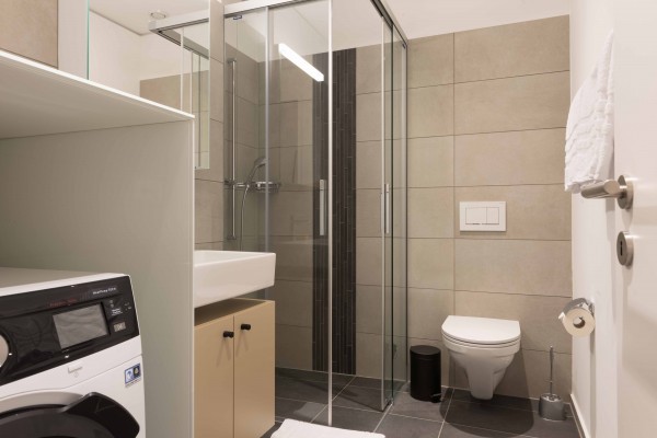 Zürich Badezimmer im Business Apartment