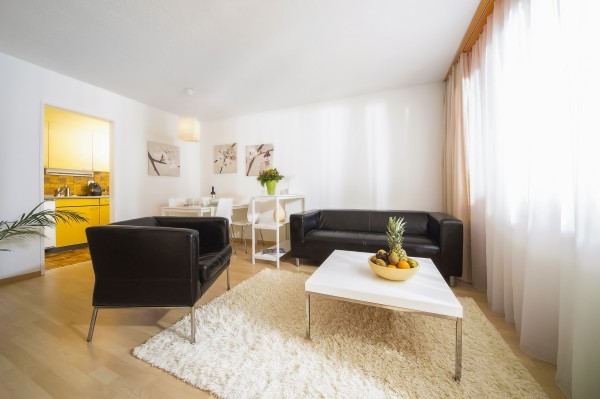 Wohnzimmer Serviced Apartment Luzern