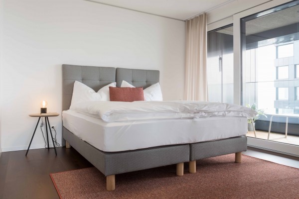 Schlafzimmer Serviced Apartment Zürich