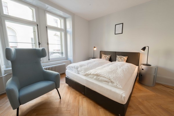 Luzern Schlafzimmer Serviced Apartment